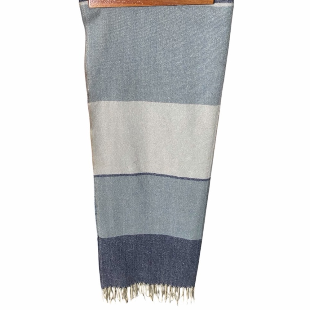 Pretty Persuasions Blue Colorblocked Scarf